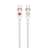 Nettech NT-DC32 60 W Plastik 100 cm Gri Type-C to Type-C Şarj ve Data Kablosu
