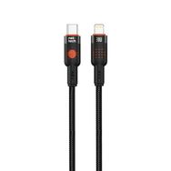 Nettech NT-DC33 30 W Plastik 100 cm Siyah Type-C to Lightning Şarj ve Data Kablosu