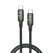 Nettech NT-DC40 60 W Plastik 100 cm Siyah Type-C to Type-C Şarj ve Data Kablosu