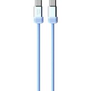 Nettech NT-DC47 60 W Plastik 100 cm Mavi Type-C to Type-C Şarj ve Data Kablosu