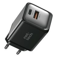 Nettech NT-HCH08 GAN Prime 2 Girişli 45W Şarj Adaptörü ve Şarj Aleti