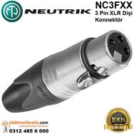 Neutrik NC3FXX 3 Pinli Dişi XLR Konnektör