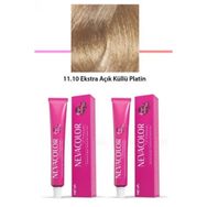 Neva Color 11.10 Ekstra Açık Küllü Platin 2x50 gr Tüp Saç Boyası