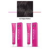 Neva Color 2x50 gr Premium 4.0 Yoğun Kahve Kalıcı Krem Saç Boyası