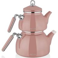 Neva N2862 Rose Chocolate Emaye Demlik Seti