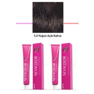 Nevacolor Premium 5.0 Yoğun Açık Kahve 2x50 ml Kalıcı Krem Saç Boyası