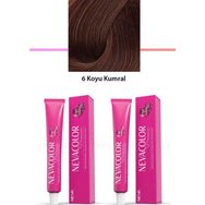 Nevacolor Premium 6 Koyu Kumral 2x50 ml Kalıcı Krem Saç Boyası