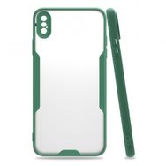 Nevarium Apple iPhone XS Max Platin Tam Koruma Şık Silikon Kapak Kılıf