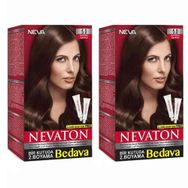 Nevaton 5.0 Açık Kahve Kalıcı 2 Kutu Krem Saç Boyası