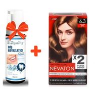 Nevaton Kalıcı Krem Saç Boyası 6.3 Fındık Kabuğu+E2'Quality Diş Beyazlatıcı Köpük