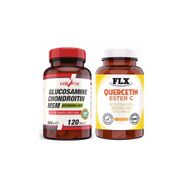 Nevfix Glucosamine Chondroitin MSM 120 Tablet + Flx Quercetin Ester C 60 Tablet