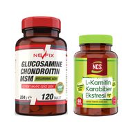 Nevfix Glucosamine Chondroitin MSM 120 Tablet + Ncs L-Karnitin Karabiber Ekstresi 60 Tablet