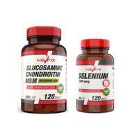 Nevfix Glucosamine Chondroitin MSM 120 Tablet + Selenium 120 Tablet