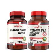 Nevfix Magnesium Oxide 120 Tablet + Vitamin B12 1000 mcg 120 Tablet