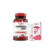 Nevfix Magnesium Oxide 120 Tablet + Vitamin D3 400 IU 20 ml Sprey
