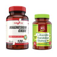 Nevfix Magnesium Oxide 250 mg 120 Tablet + Ncs L-Karnitin Karabiber 60 Tablet