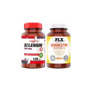 Nevfix Selenium 200 mcg 120 Tablet + Flx Quercetin Ester C 60 Tablet