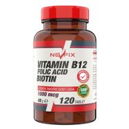 Nevfix Vitamin B12 Folic Acid Biotin 120 Tablet