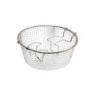 New and Single Krom Paslanmaz Cips Kızartma Teli Hareketli 22 cm