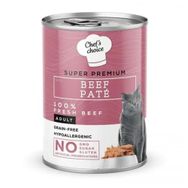 New Chefs Choice 400 gr Beef Pate Cats Biftekli Kedi Yaş Mama