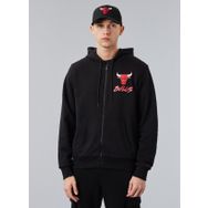 New Era 60284698NBA SCRIPT FZ CHIBUL BLKFD Siyah Erkek Desenli Sweatshirt