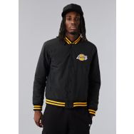 New Era 60284782TEAM LOGO BOMBER JACKET LOS Siyah Dik Yaka Erkek İnce Mont