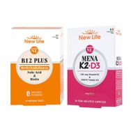New Life B12 Plus 60 Tablet + Mena K2 D3 30 Kapsül