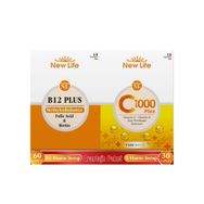 New Life C 1000 Plus 30 Tablet + B12 Plus Methylcobalamin 60 Tablet