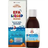 New Life Efa Liquid Omega 3 Portakal Aromalı 150 ml Şurup Balık Yağı