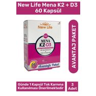 New Life Mena K2 + D3 3x60 Kapsül