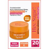 New Well Hey Sugar Şeftali Aromalı 20 gr Dudak Peelingi