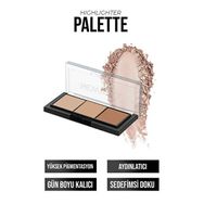 New Well Porcelain Make Up 3'lü Highlighter