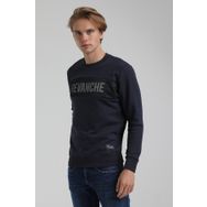 New World 22FWM60117 Bisiklet Yaka Lacivert Erkek Sweatshirt