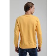 New World 22FWM60123 Bisiklet Yaka Hardal Erkek Sweatshirt