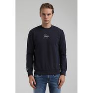 New World 22FWM60129 Bisiklet Yaka Lacivert Erkek Sweatshirt