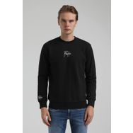 New World 22FWM60129 Bisiklet Yaka Siyah Erkek Sweatshirt