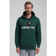 New World 22FWM64032 Koyu Yeşil Erkek Sweatshirt