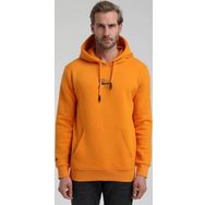 New World 22FWM64034 Turuncu Polo Kapüşonlu Slim Fit Erkek Sweatshirt