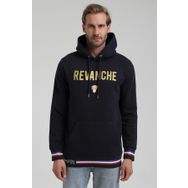 New World 22FWM64036 Lacivert Polo Kapüşonlu Slim Fit Erkek Sweatshirt