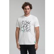 New World 23SSM20285 Ekru Polo Bisiklet Yaka Regular Custom Erkek T-shirt