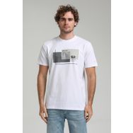 New World 23SSM20294 Beyaz Polo Bisiklet Yaka Regular Custom Erkek T-shirt