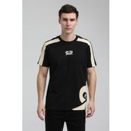 New World 23SSM20324 Siyah Polo Bisiklet Yaka Slim Fit Erkek T-shirt