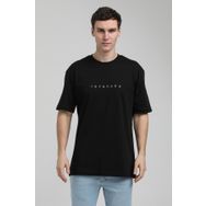 New World 23SSM20334 Siyah Polo Bisiklet Yaka Slim Fit Erkek T-shirt