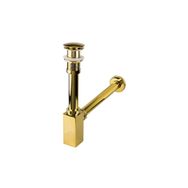 Newarc 760522G Corner Basmalı Deliksiz Altın Lavabo Sifonu