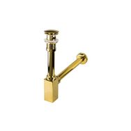 Newarc 760523G Corner Basmalı Delikli Altın Lavabo Sifonu
