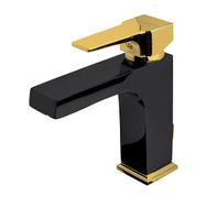 Newarc 941521BG Siyah Altın Aqua Lavabo Bataryası