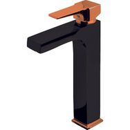Newarc Aqua Çanak 941001BS Siyah/Parlak Bakır Lavabo Bataryası