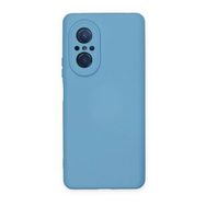 Newface Huawei Nova 9 SE Nano İçi Kadife Silikon Mavi Cep Telefonu Kılıfı