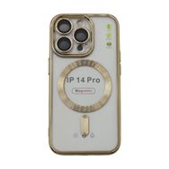 Newface iPhone 14 Pro Kross Magsafe Gold Silikon Telefon Kılıfı