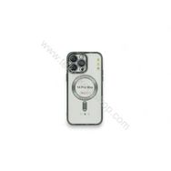 Newface iPhone 14 Pro Max Kross Magsafe Dark Green Silikon Telefon Kılıfı